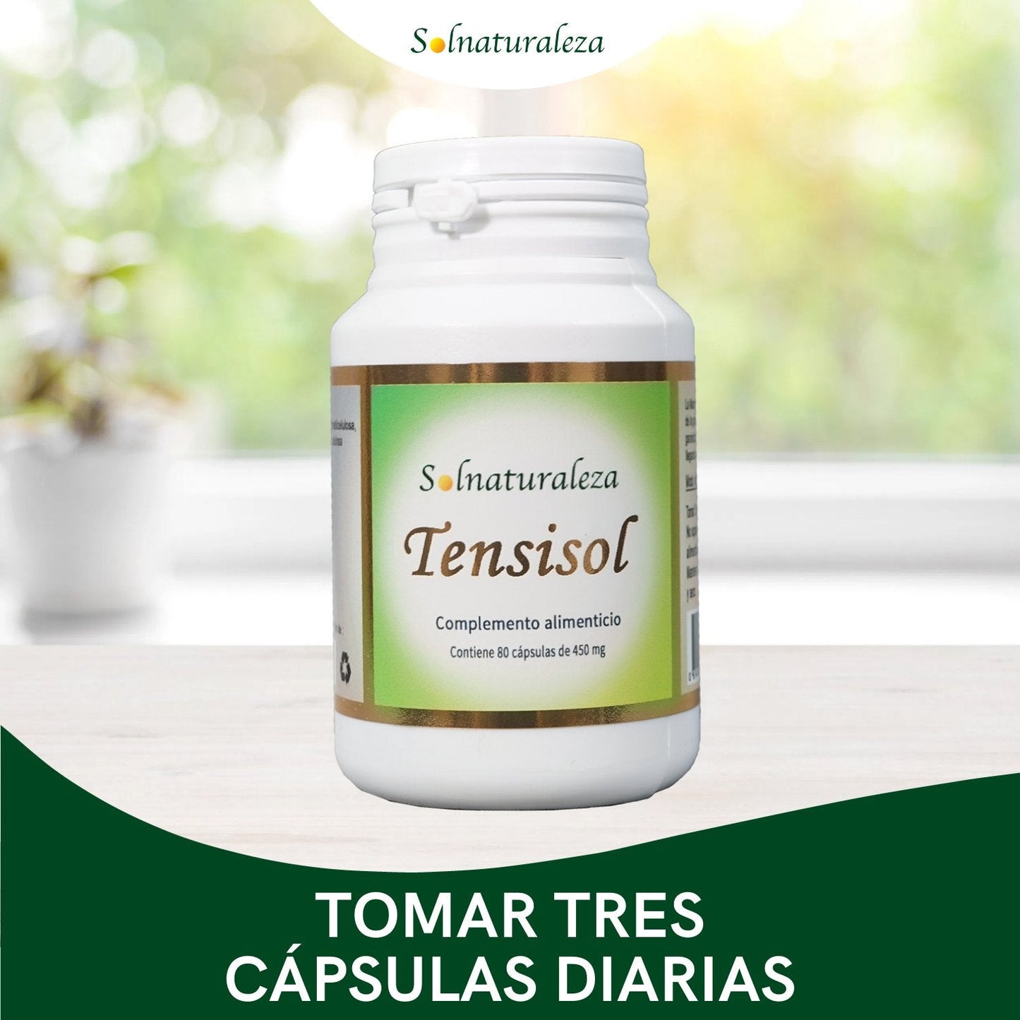 controla la tensión arterial naturalmente con tensisol (80 cápsulas) - nutraceutis