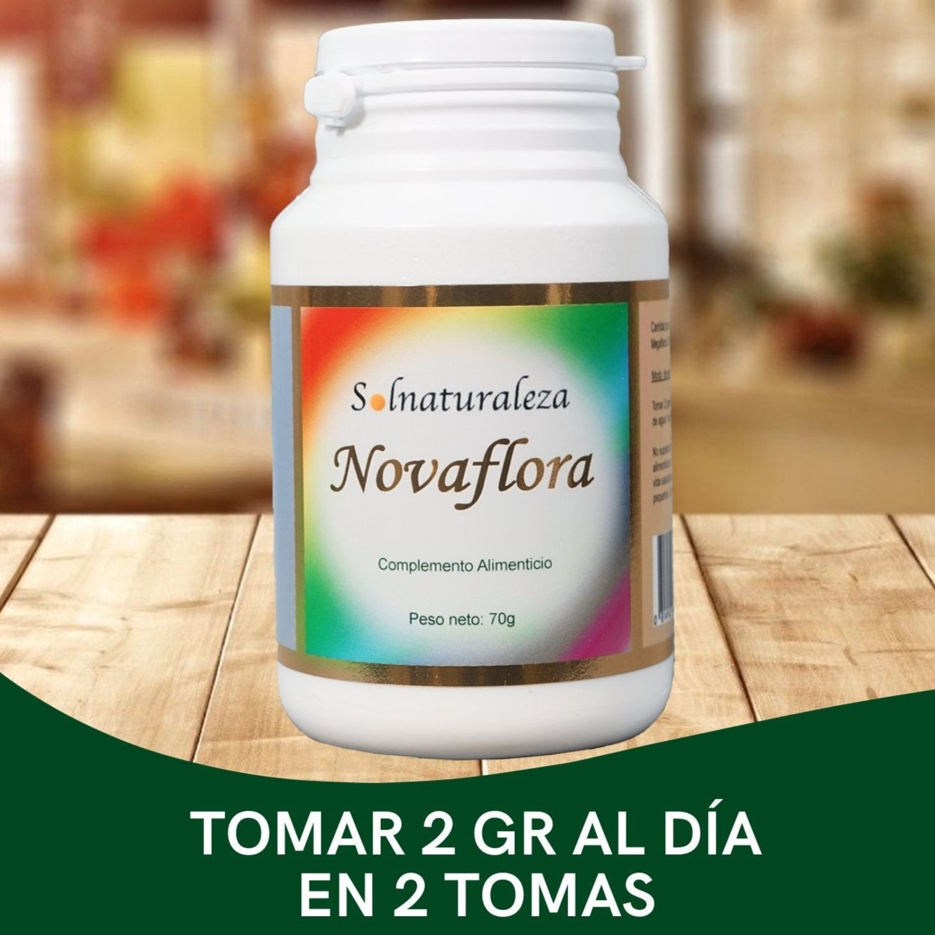 mantén una flora intestinal saludable con novaflora (bote de 70 g) - nutraceutis